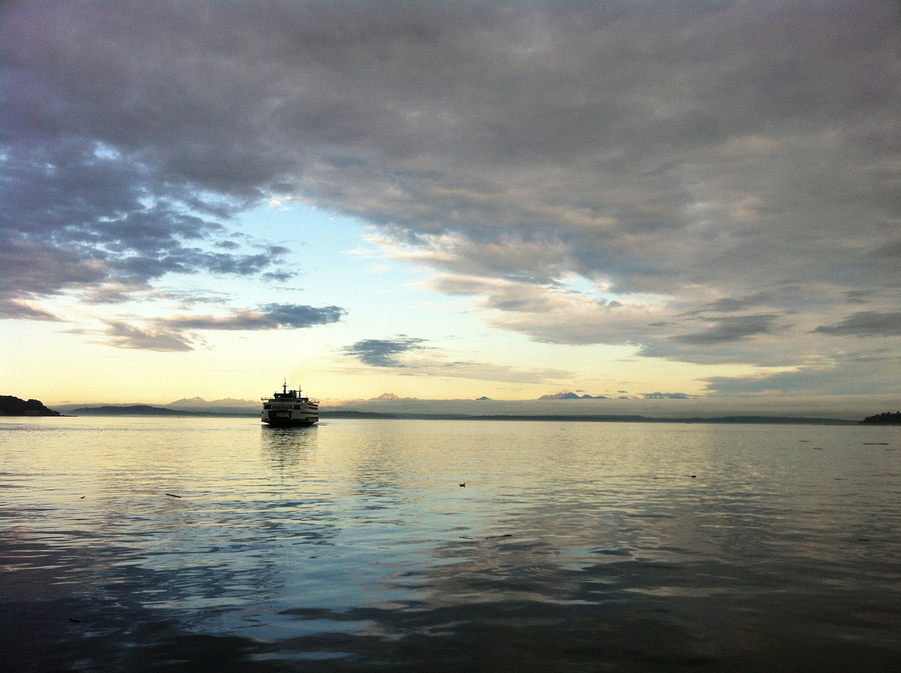 ferry seattle waterfront free photo