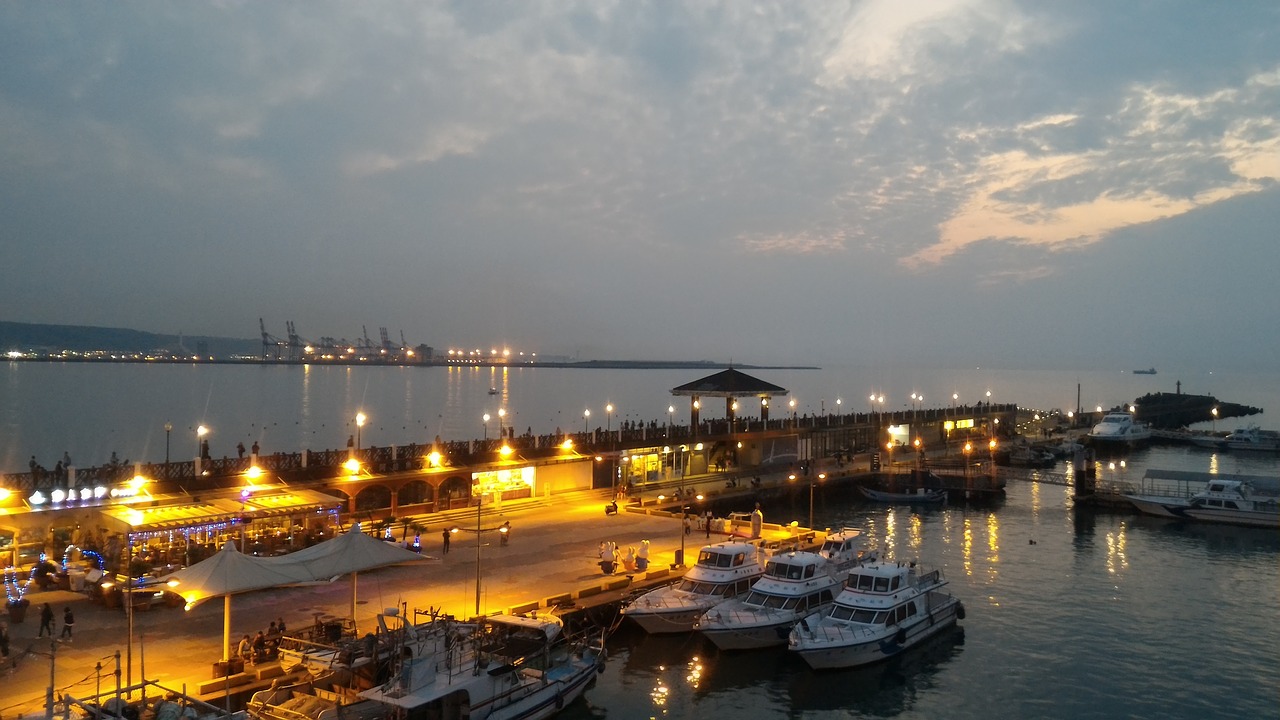 ferry terminal at dusk fisherman's bastion in hong kong free photo
