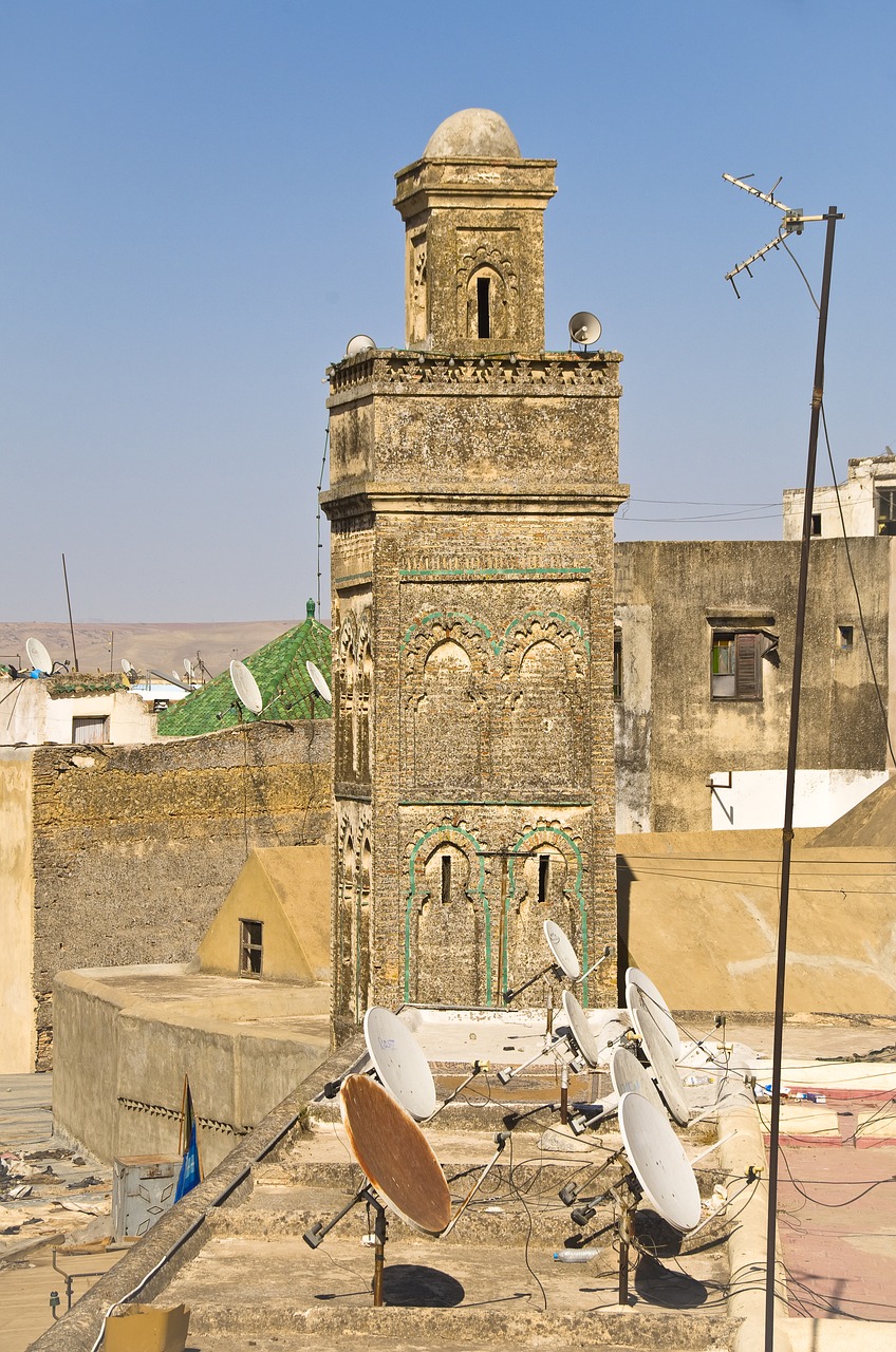 fes minaret mosque free photo