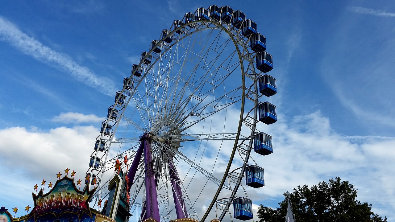 festival ferris wheel festive free photo