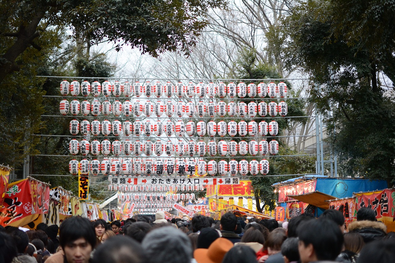 festival new year's day shrine free photo