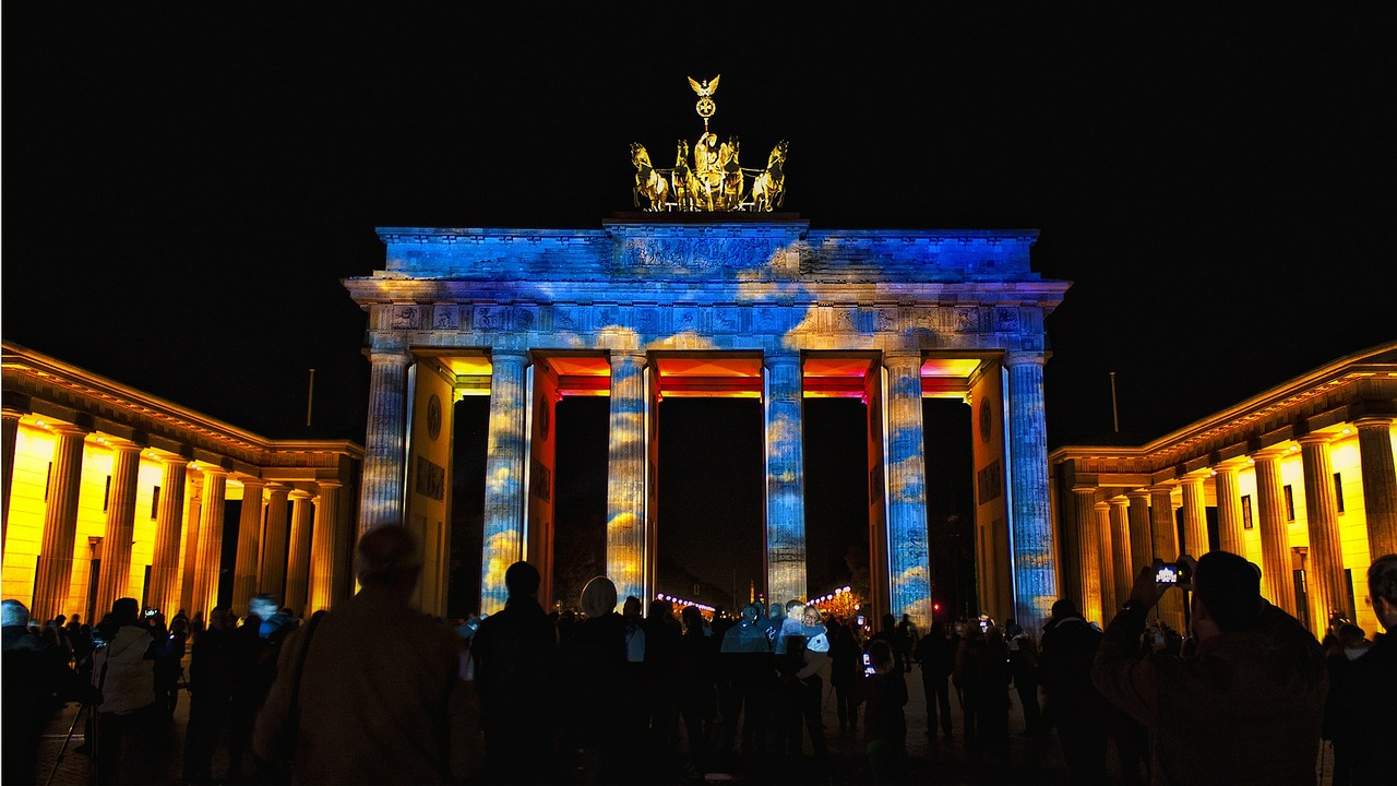 festival brandenburg gate berlin free photo