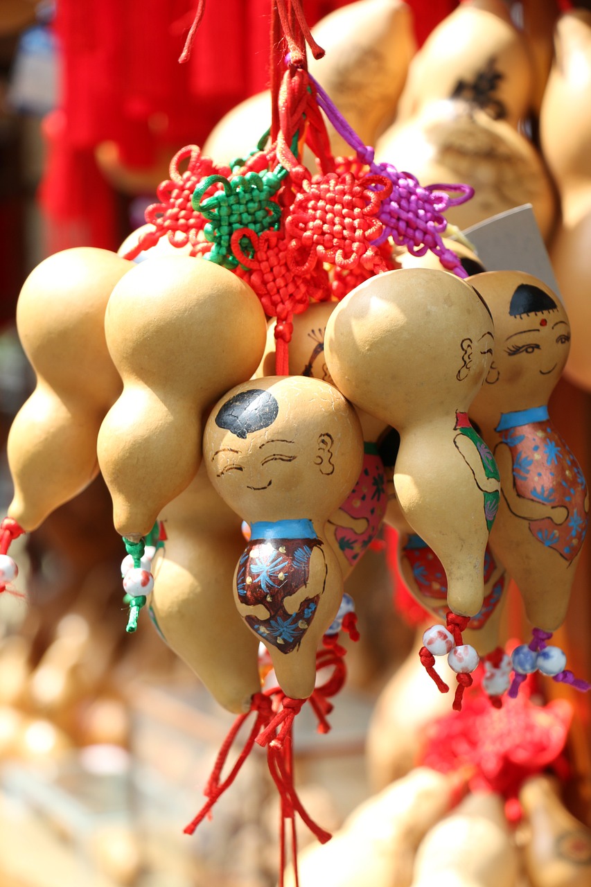 festival doll bottle gourd free photo