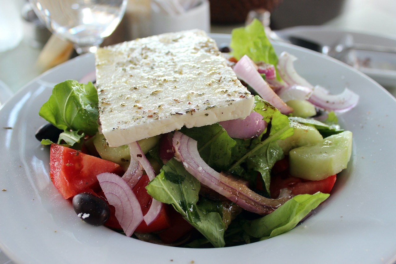 feta cheese greek salad salad free photo