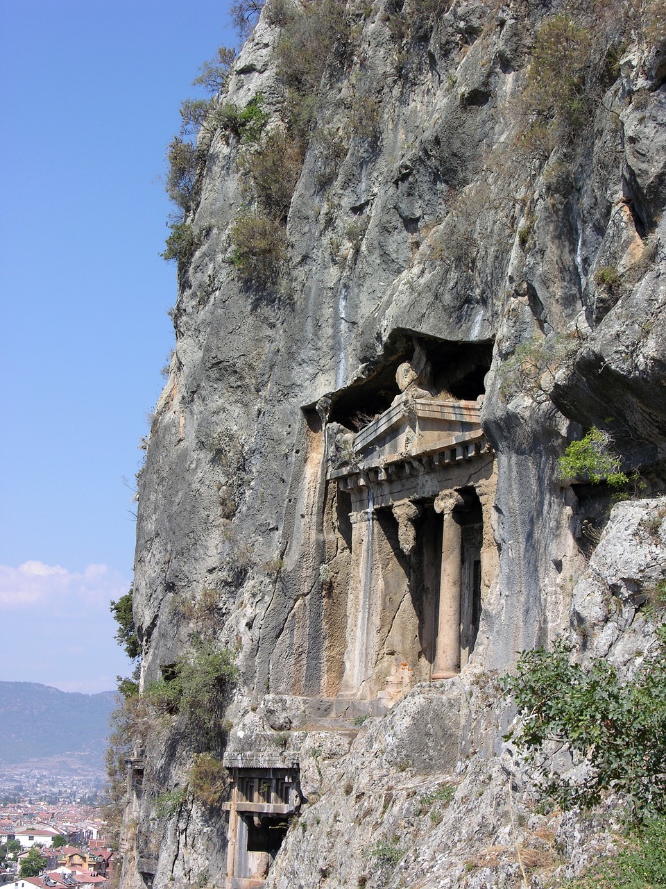 fethiye lycia rock free photo