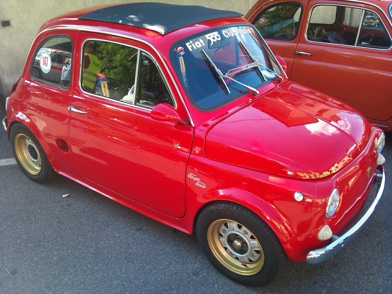 fiat 500 auto vintage car free photo