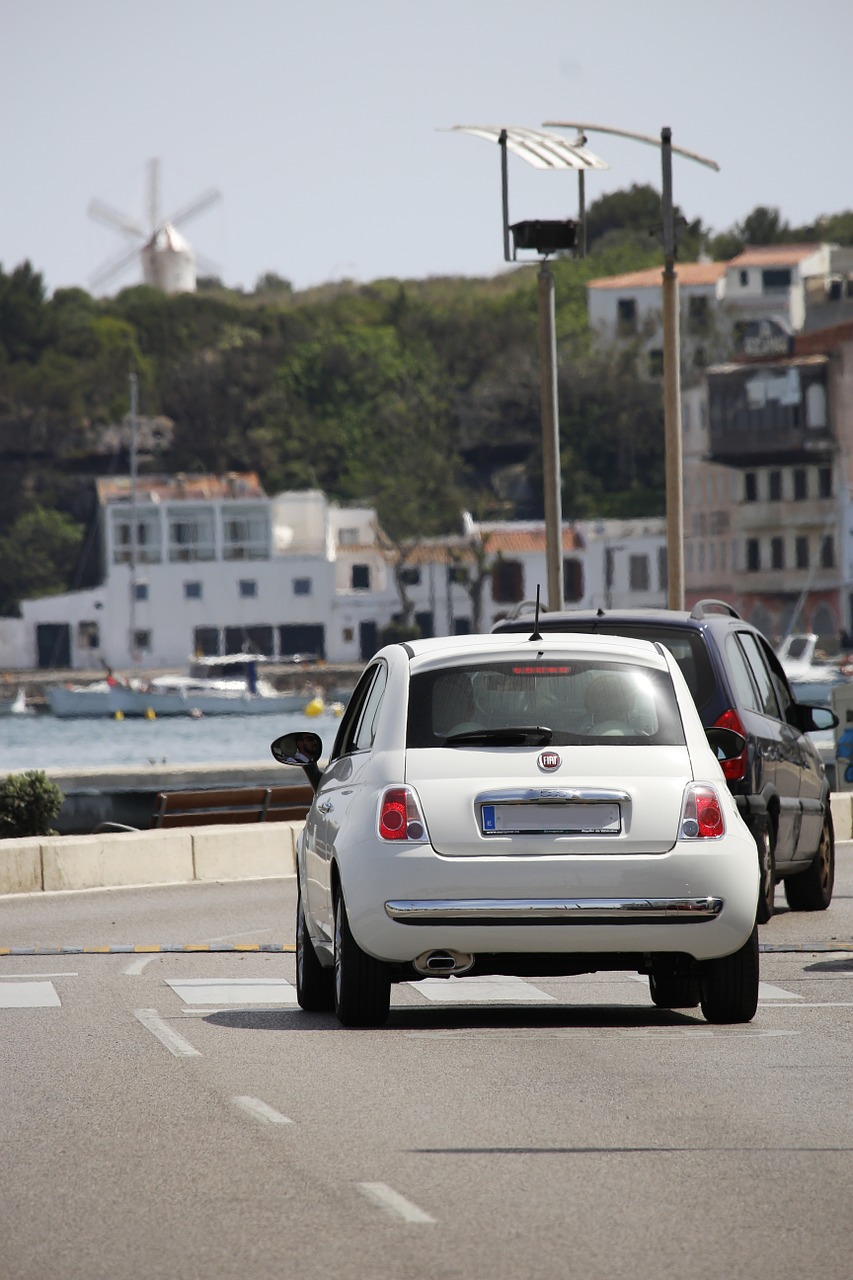 fiat 500 mahon menorca free photo