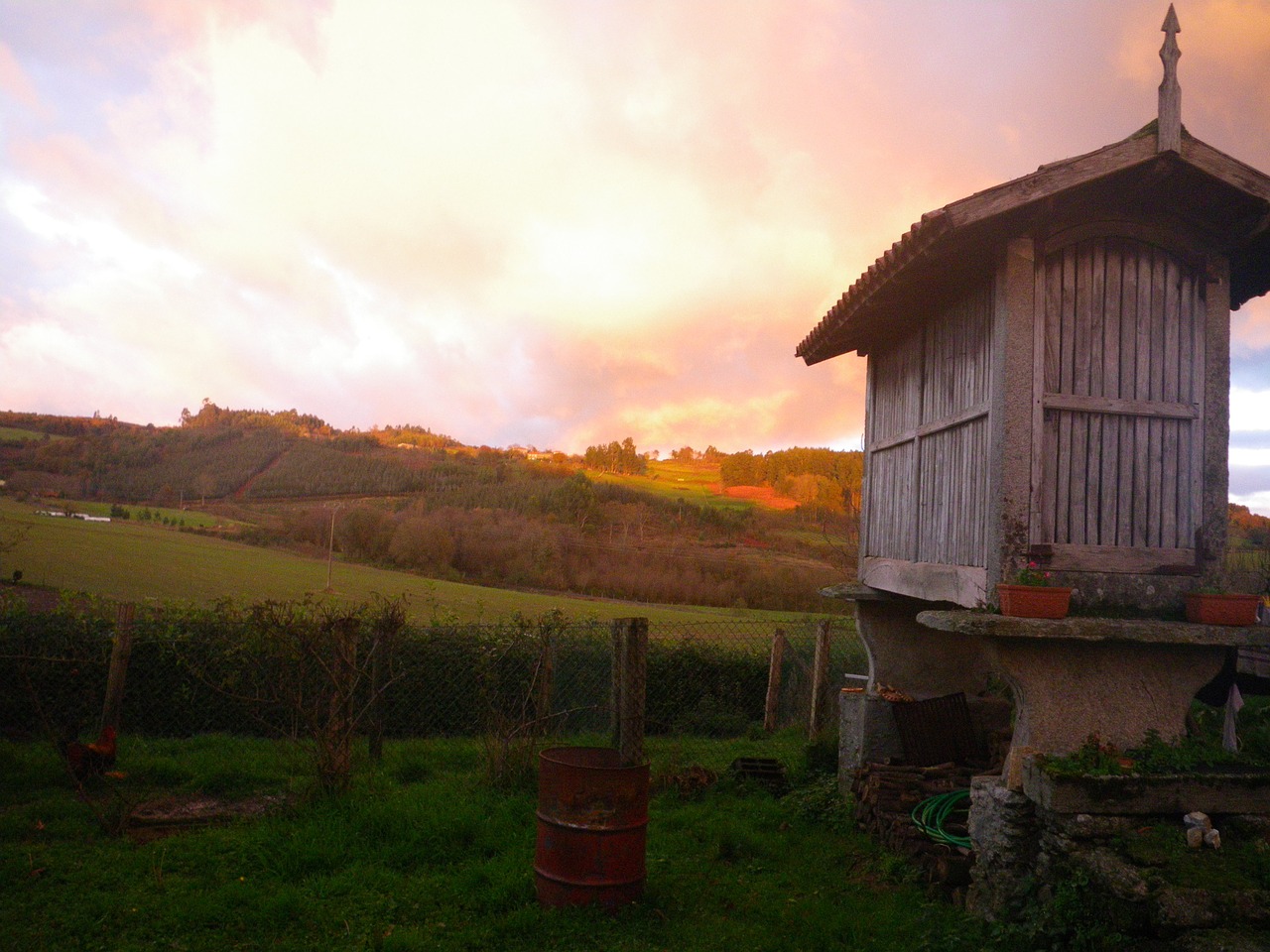 field sunset landscape free photo