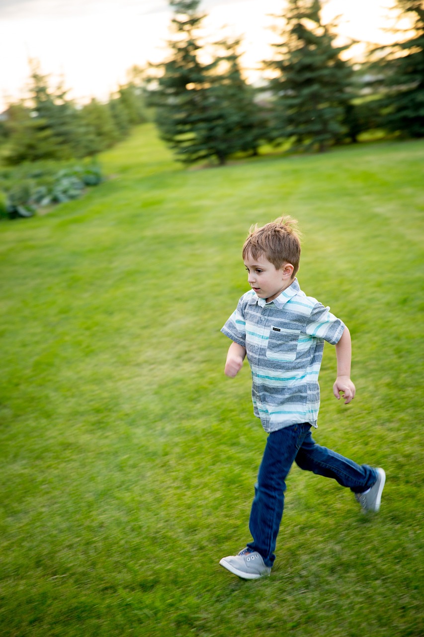 field playing kids free photo