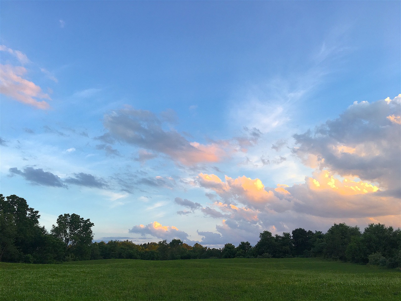 field farm sunset free photo