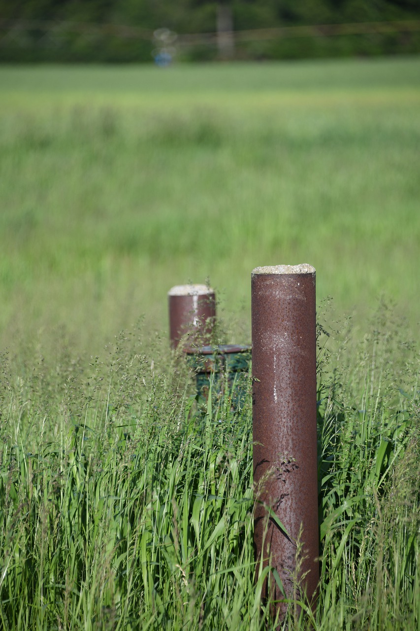 field  post  grassland free photo