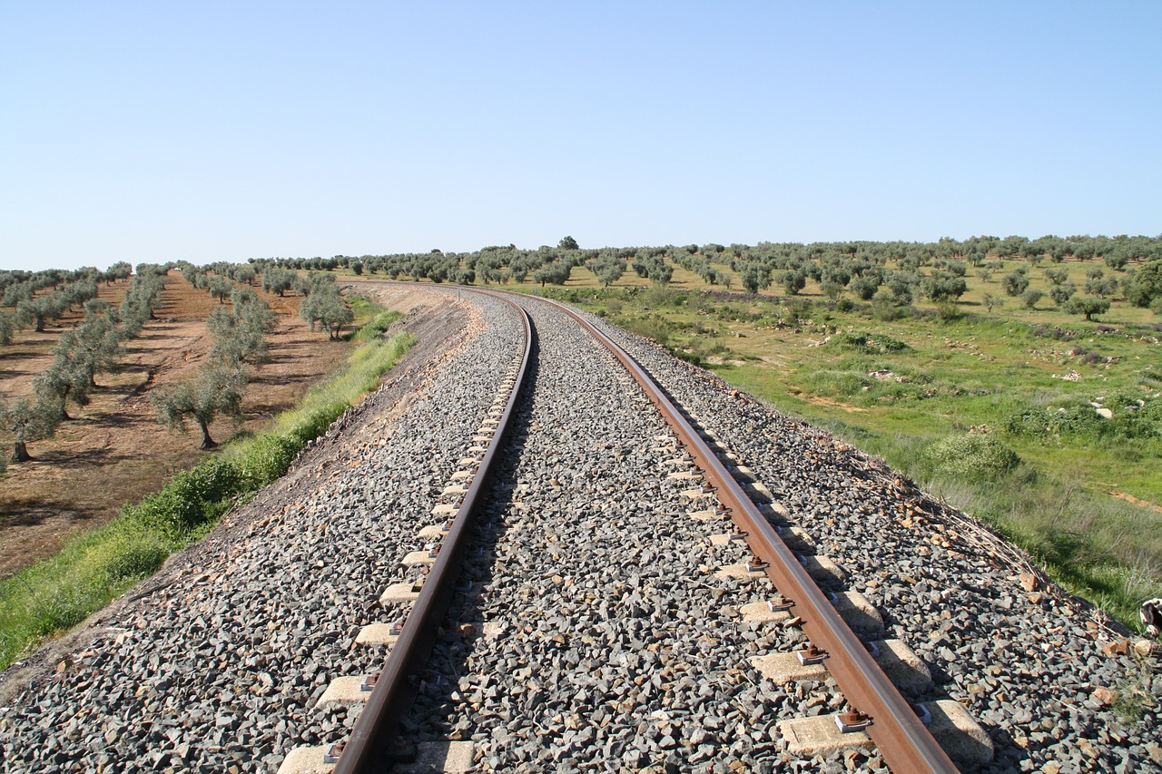 field train via train free photo