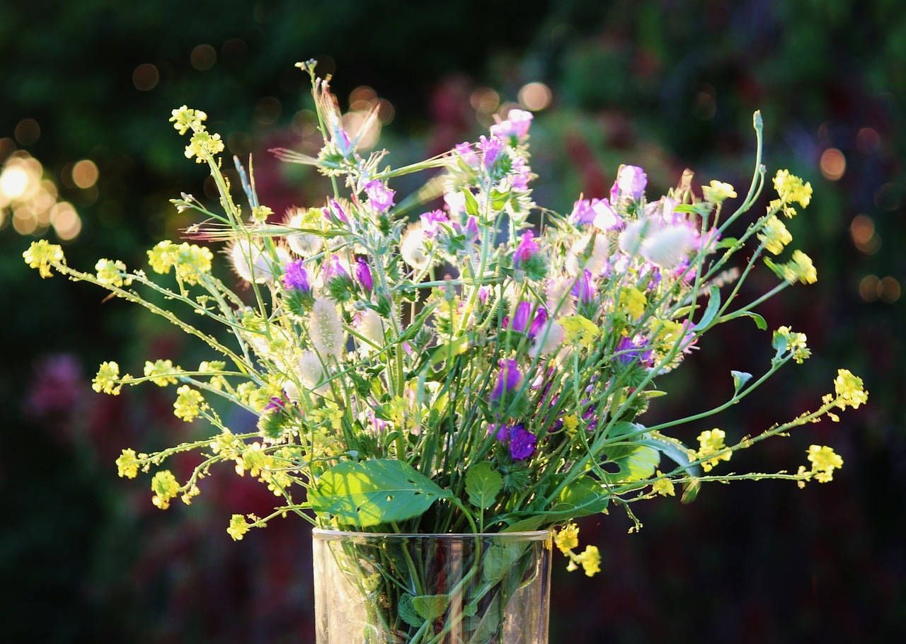 field flowers bouquet flowers free photo