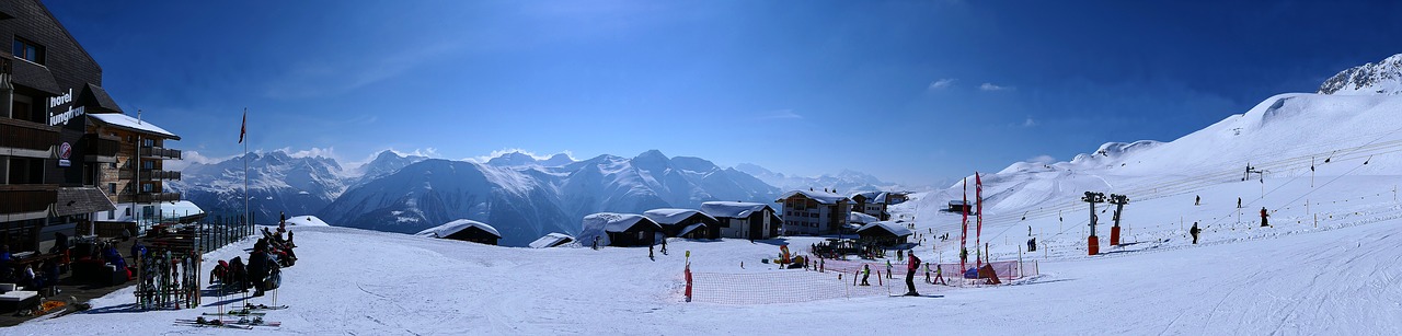 fiescheralp panorama snow free photo