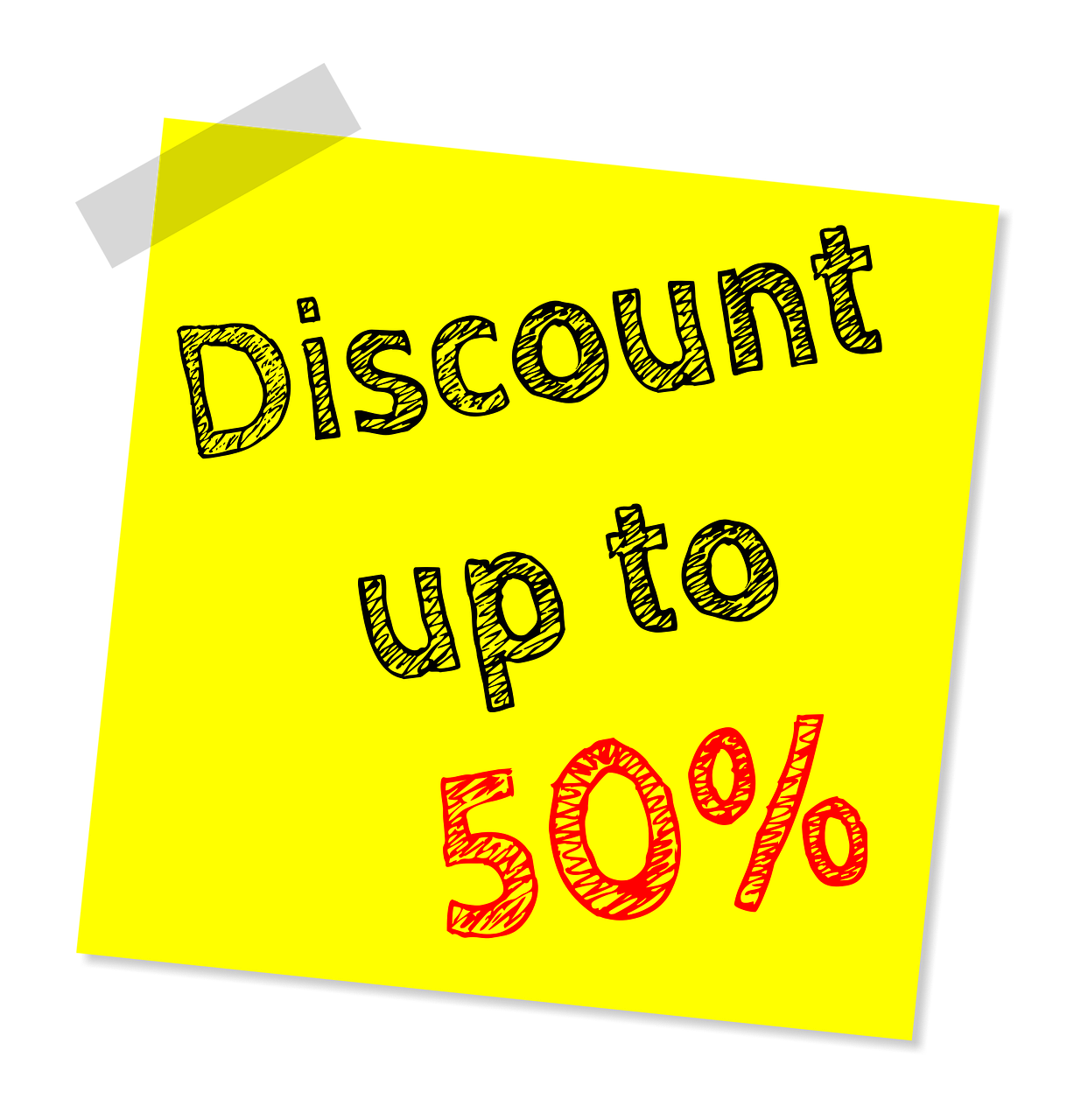 fifty percent sale discount free photo