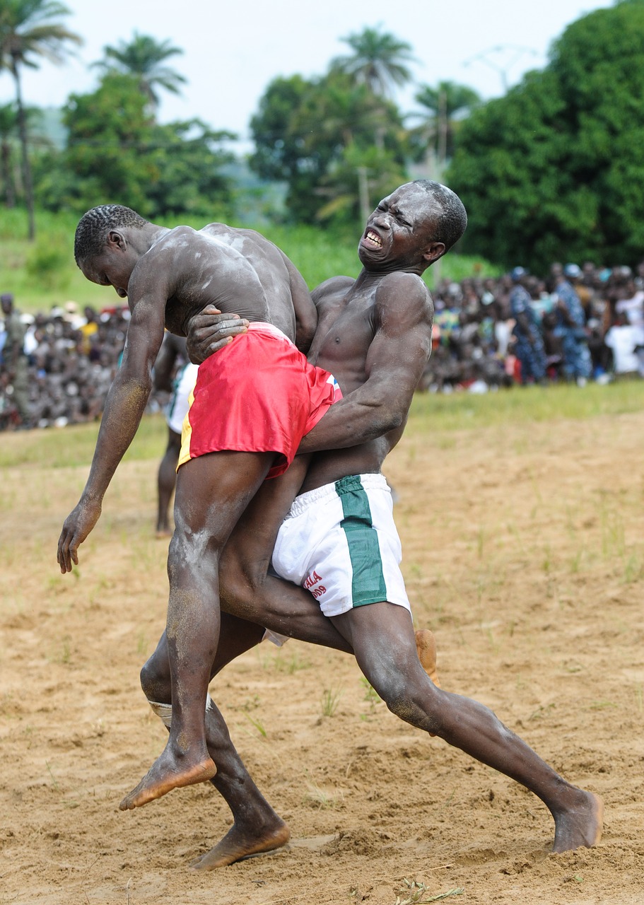 fight traditional wrestlers free photo