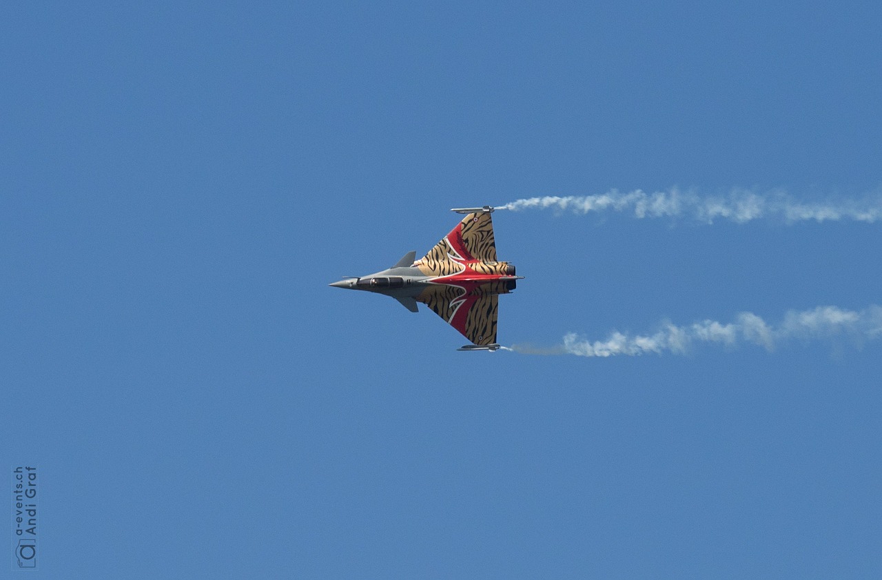 fighter jet flugshow rafale free photo
