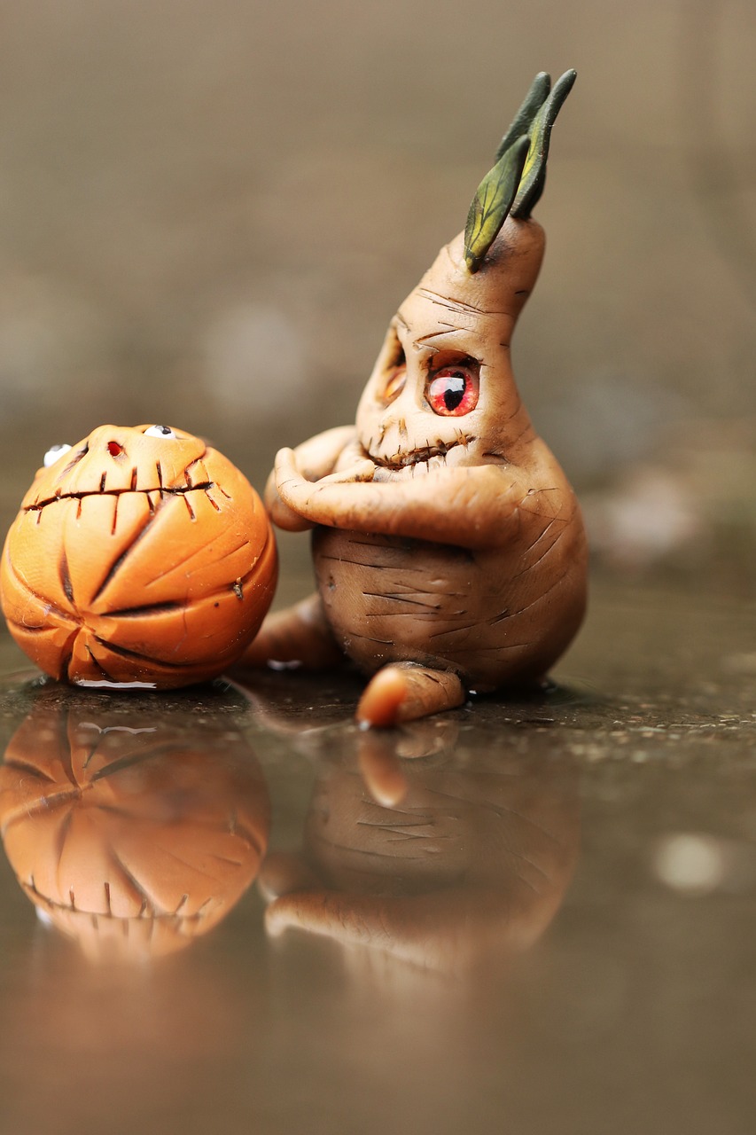 figure pumpkin miniature free photo