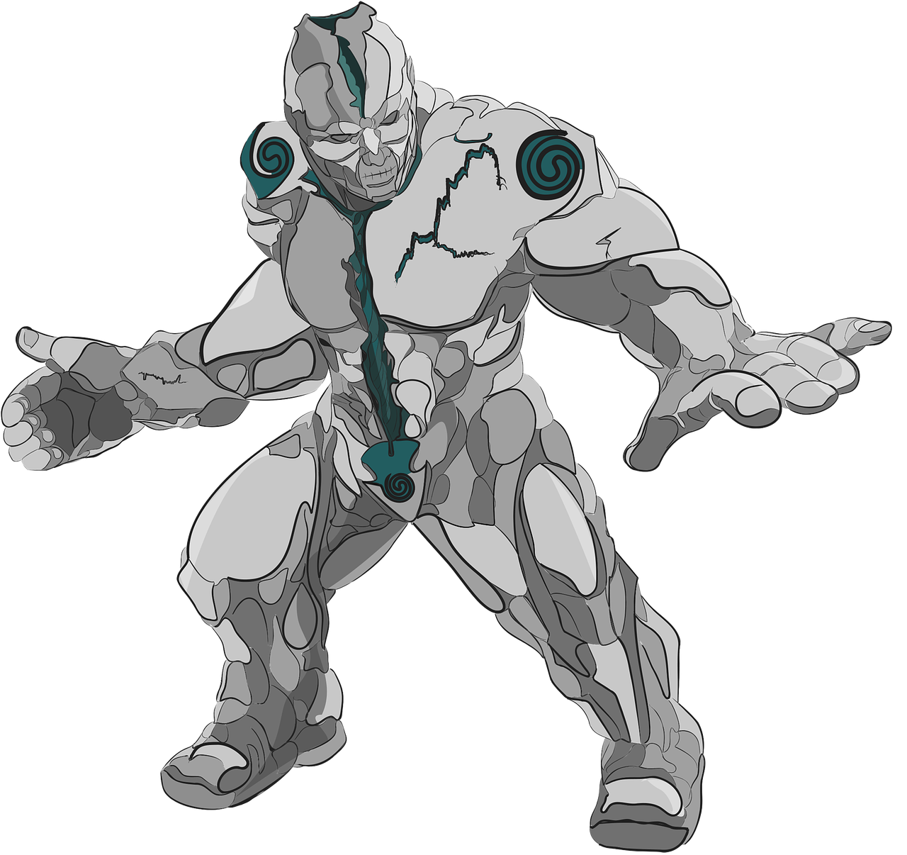 figure golem stone free photo