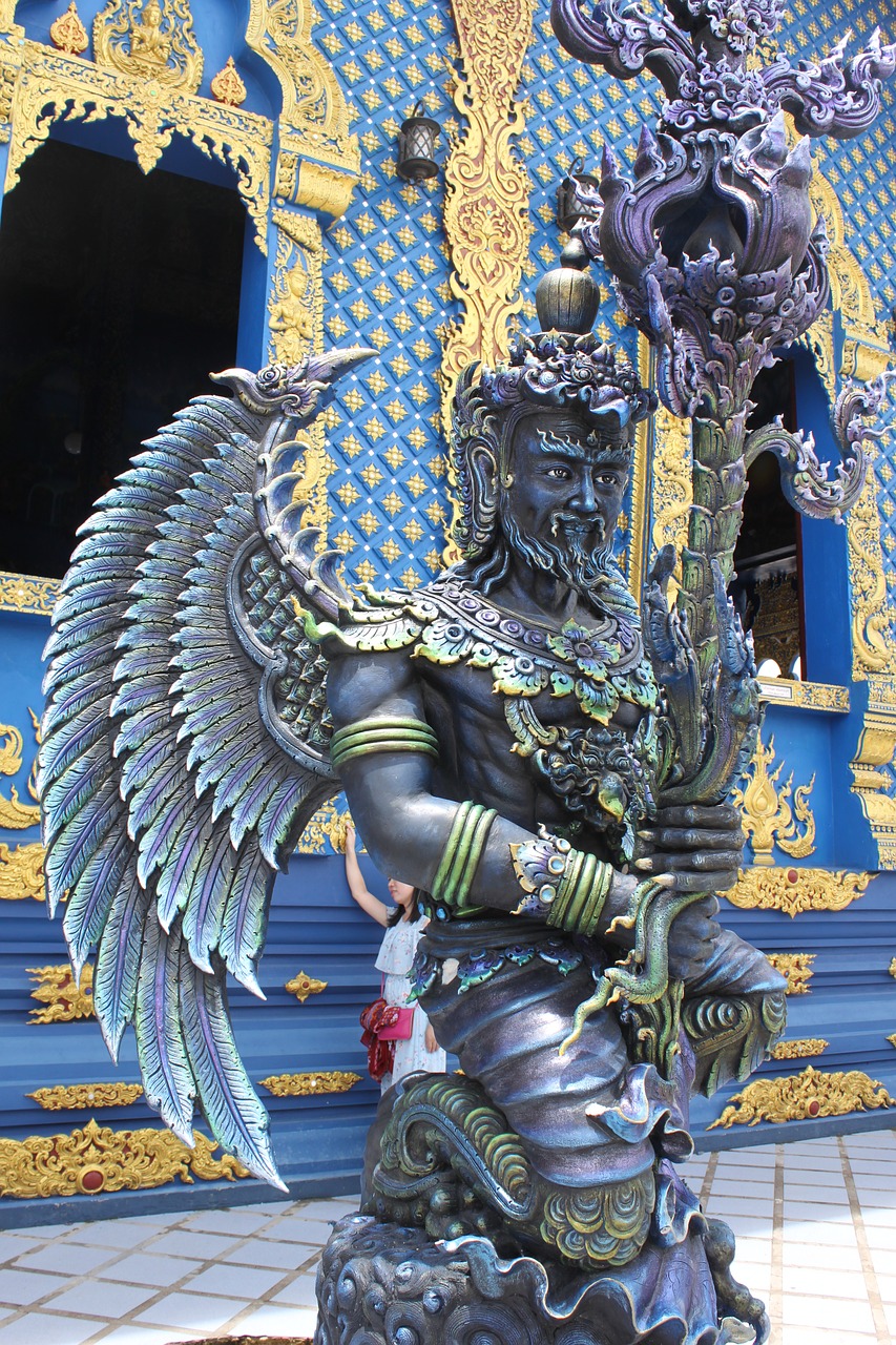 figure blue thailand free photo