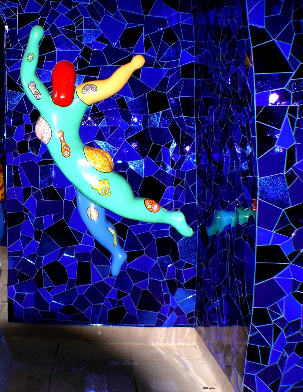 figure mosaic colorful free photo