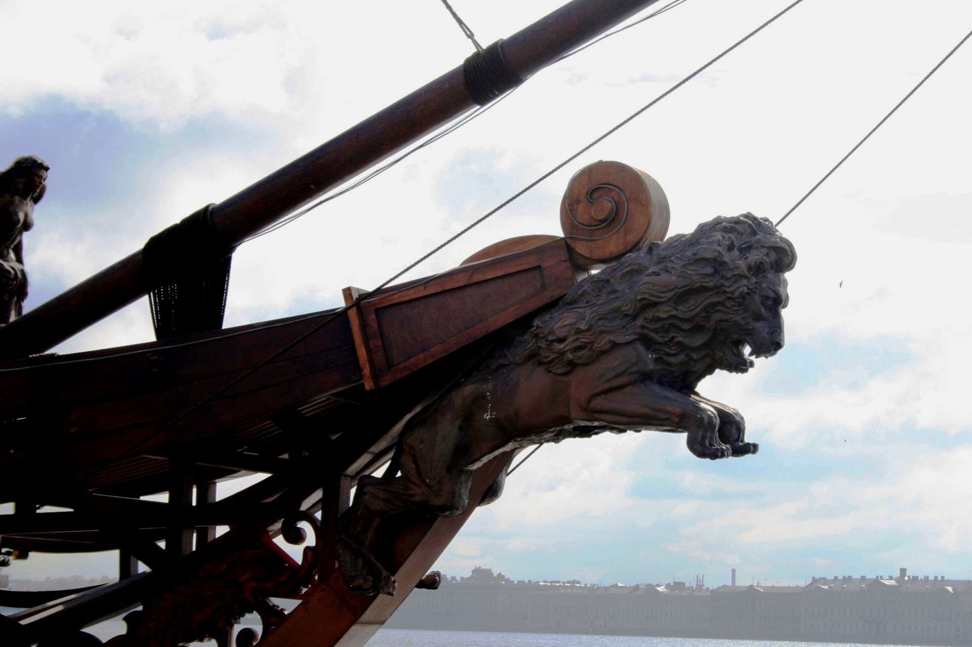 ship sailing bowsprit free photo