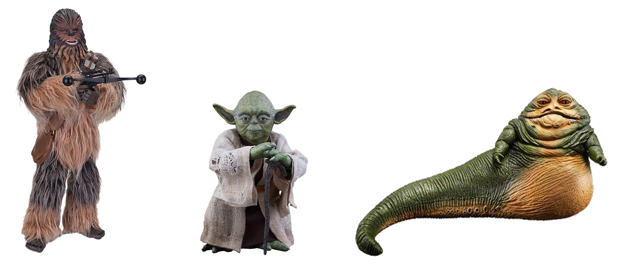 figures star wars isolated free photo