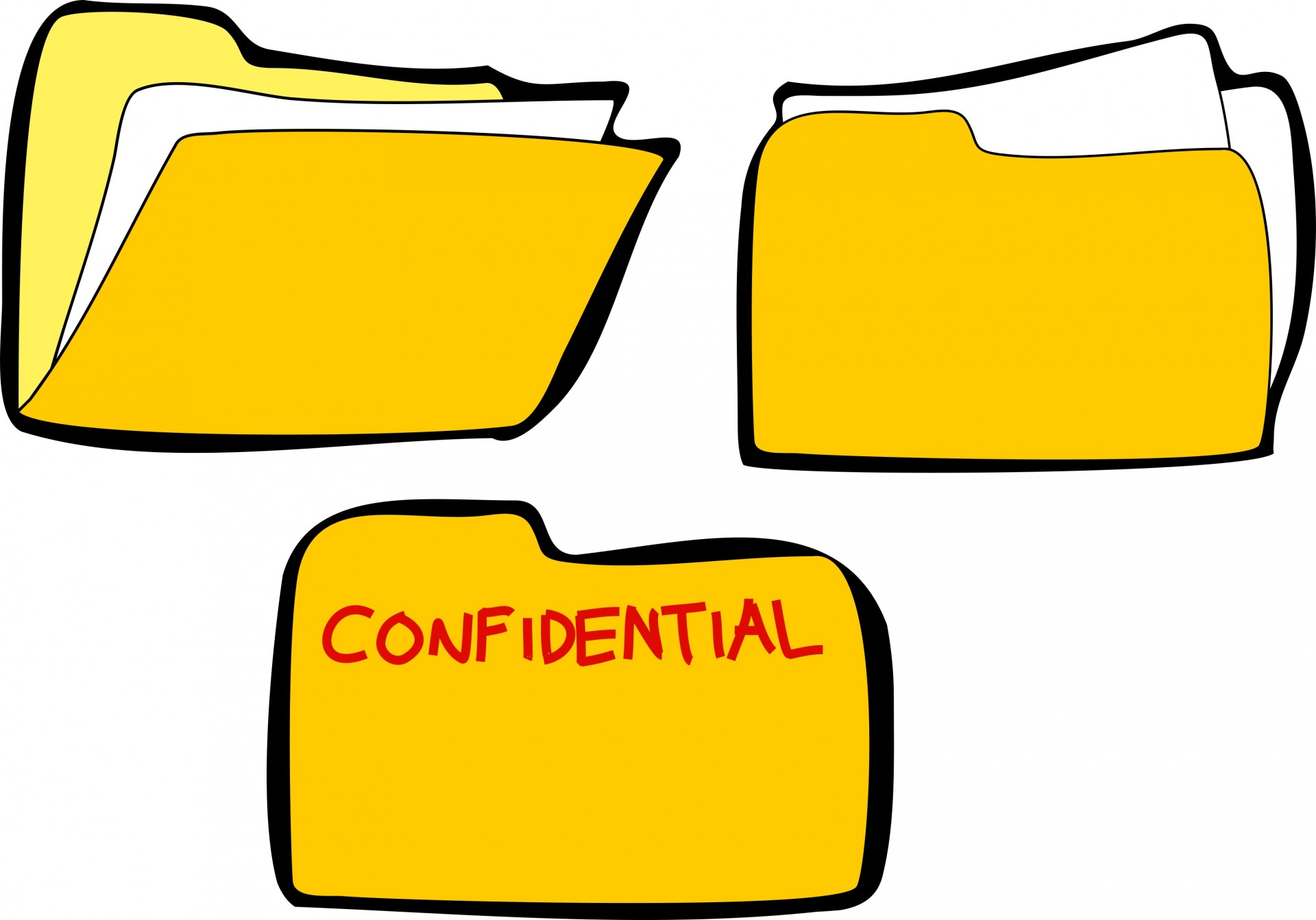 confidential documents clipart