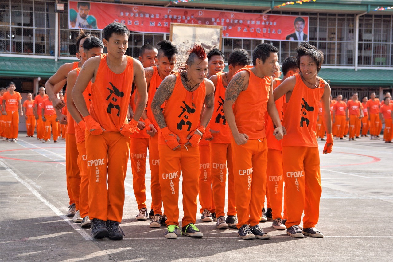 filipino prisoners dance dancing free photo