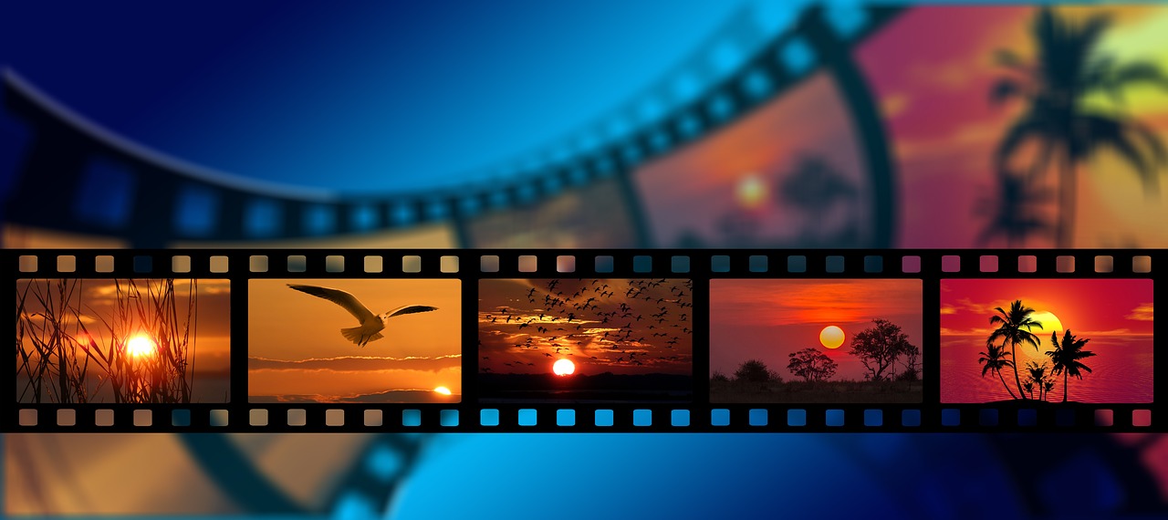 film sunset landscape free photo