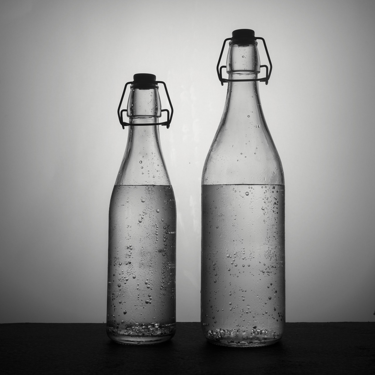 fine art  bottle  black and white free photo