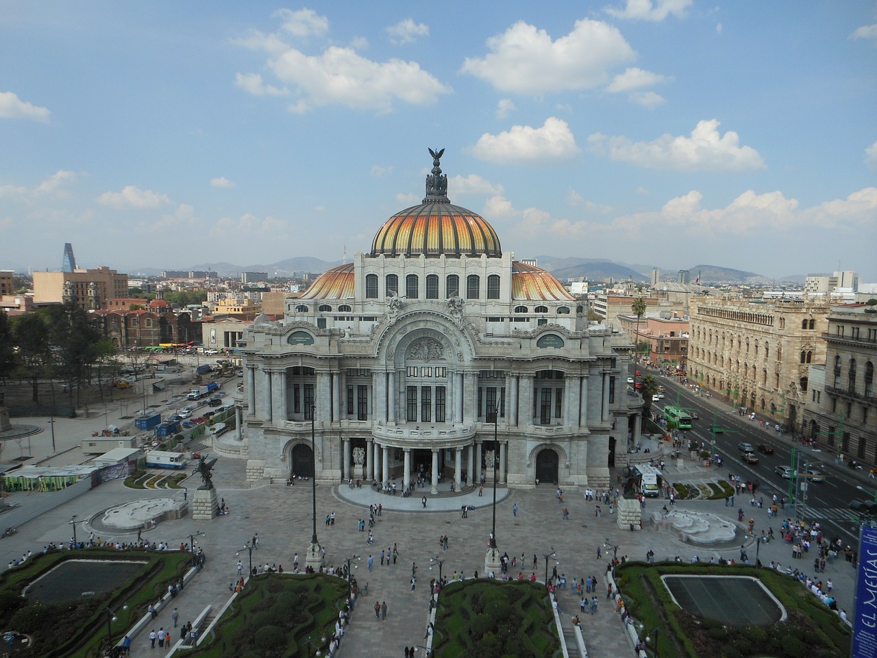 fine arts palace mexico free photo