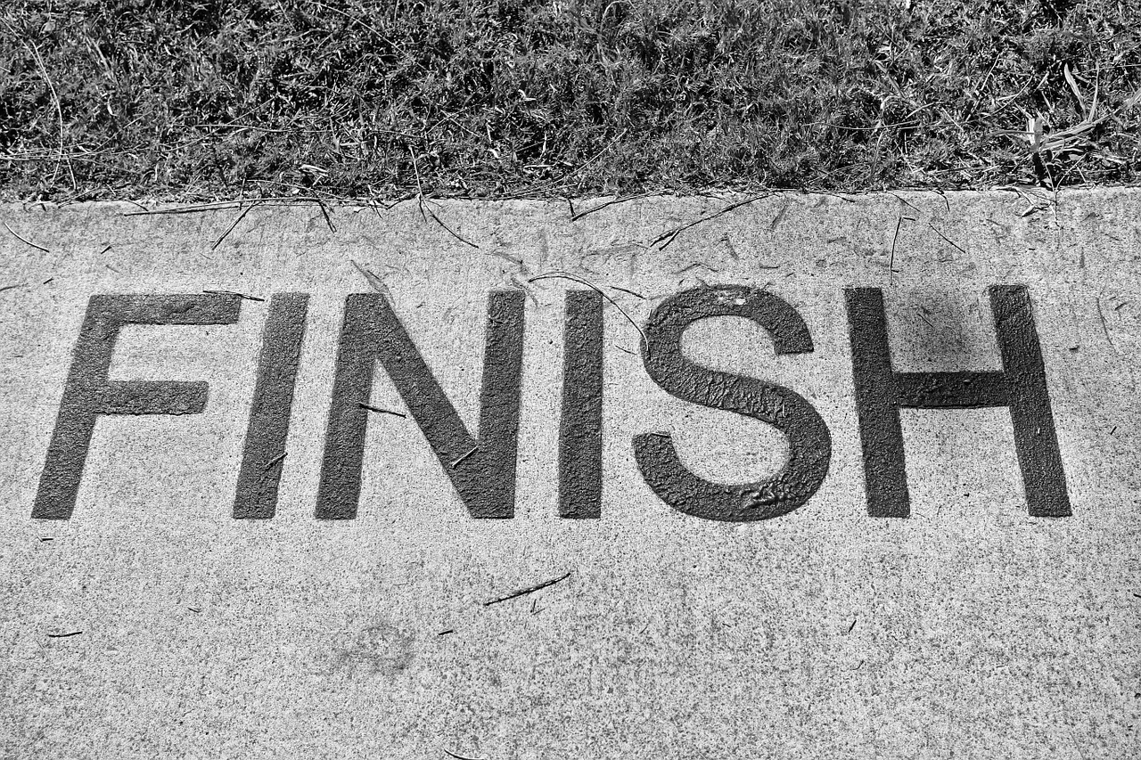 finish end completed free photo