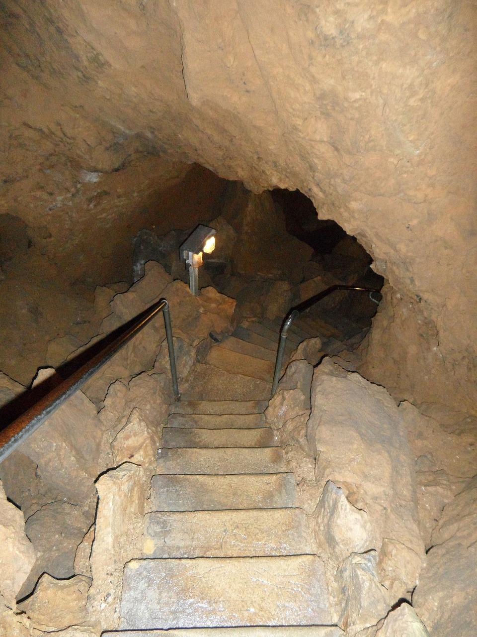 finish stairs cave free photo