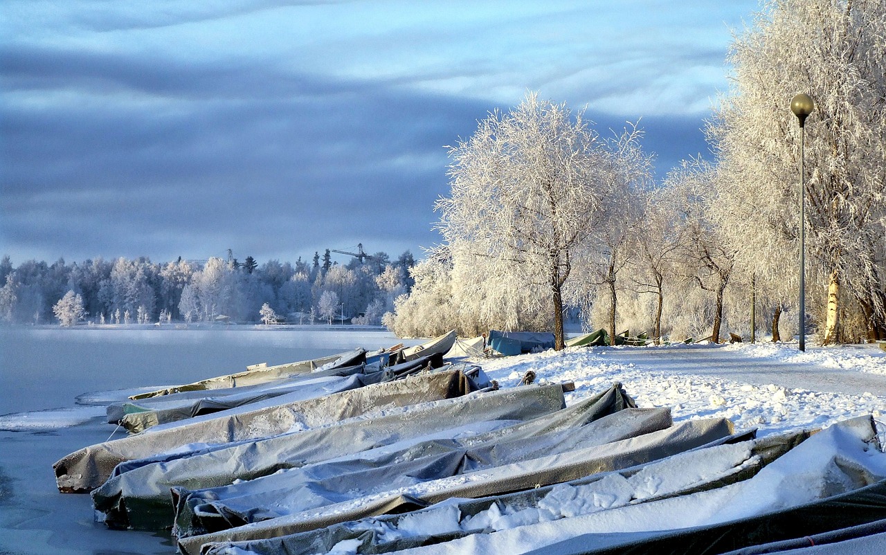 finland boats landscape free photo