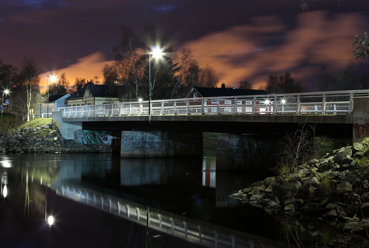 finland bridge river free photo