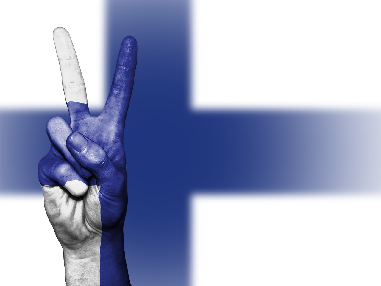 finland peace hand free photo