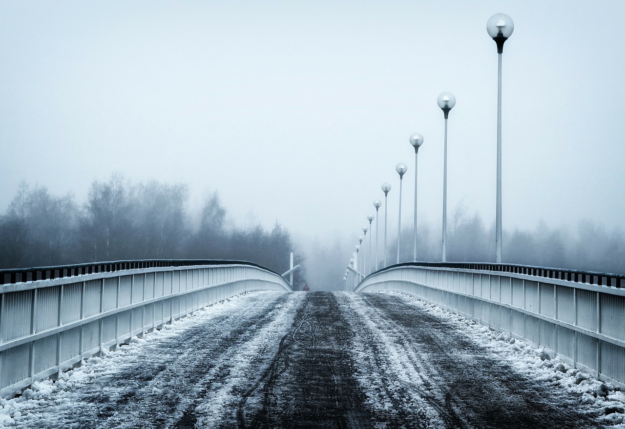 finland bridge winter free photo