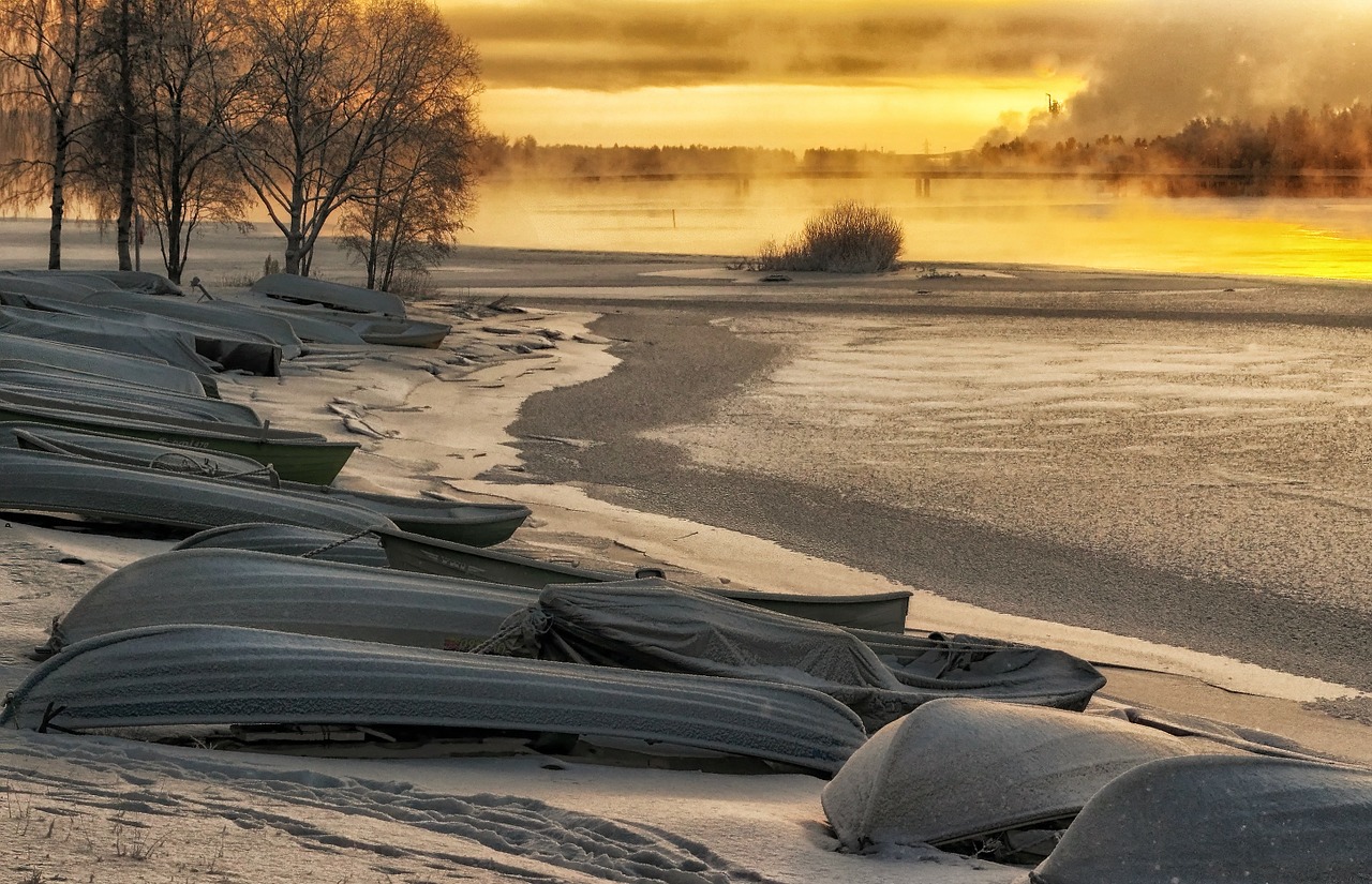 finland sunrise landscape free photo