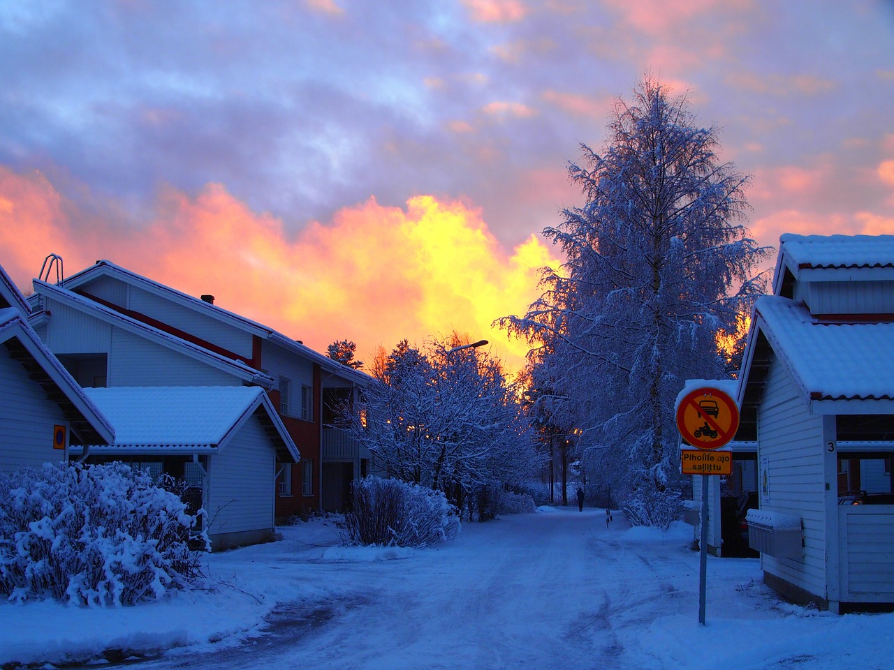 finland evening sunset free photo