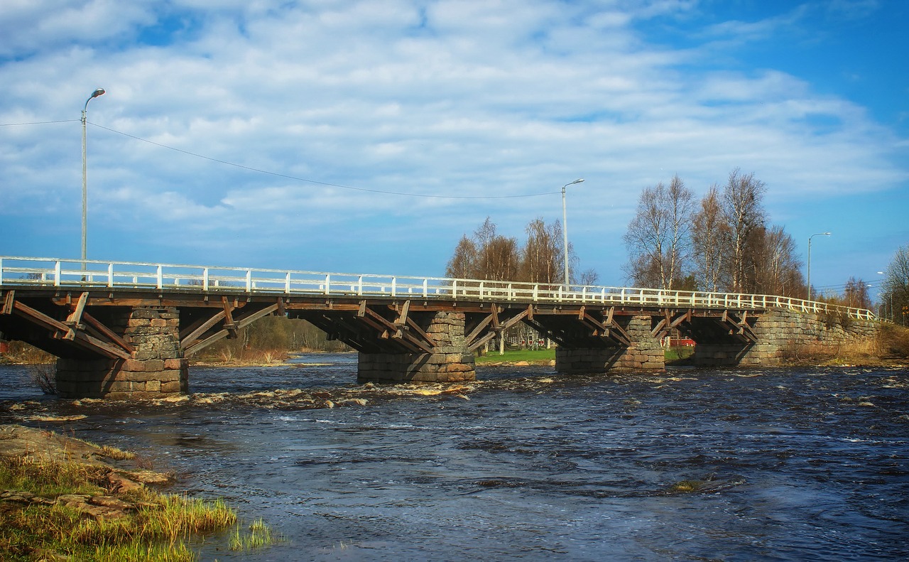 finland bridge scenic free photo