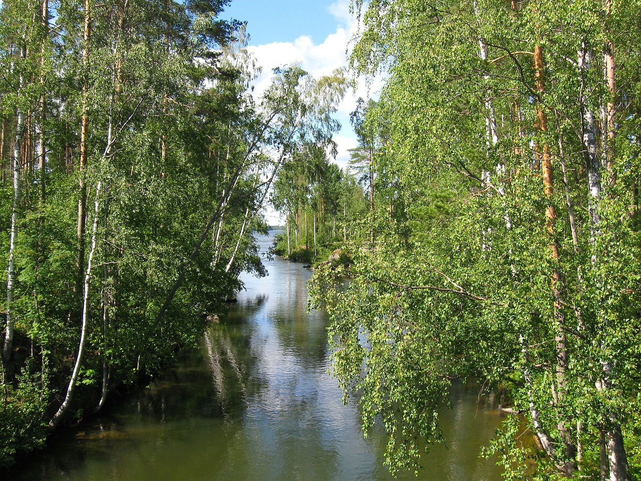 finland stream lake free photo