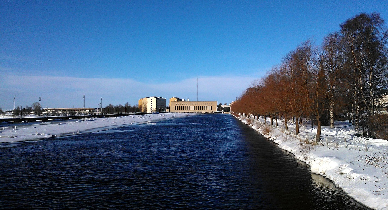 finland power plants river free photo