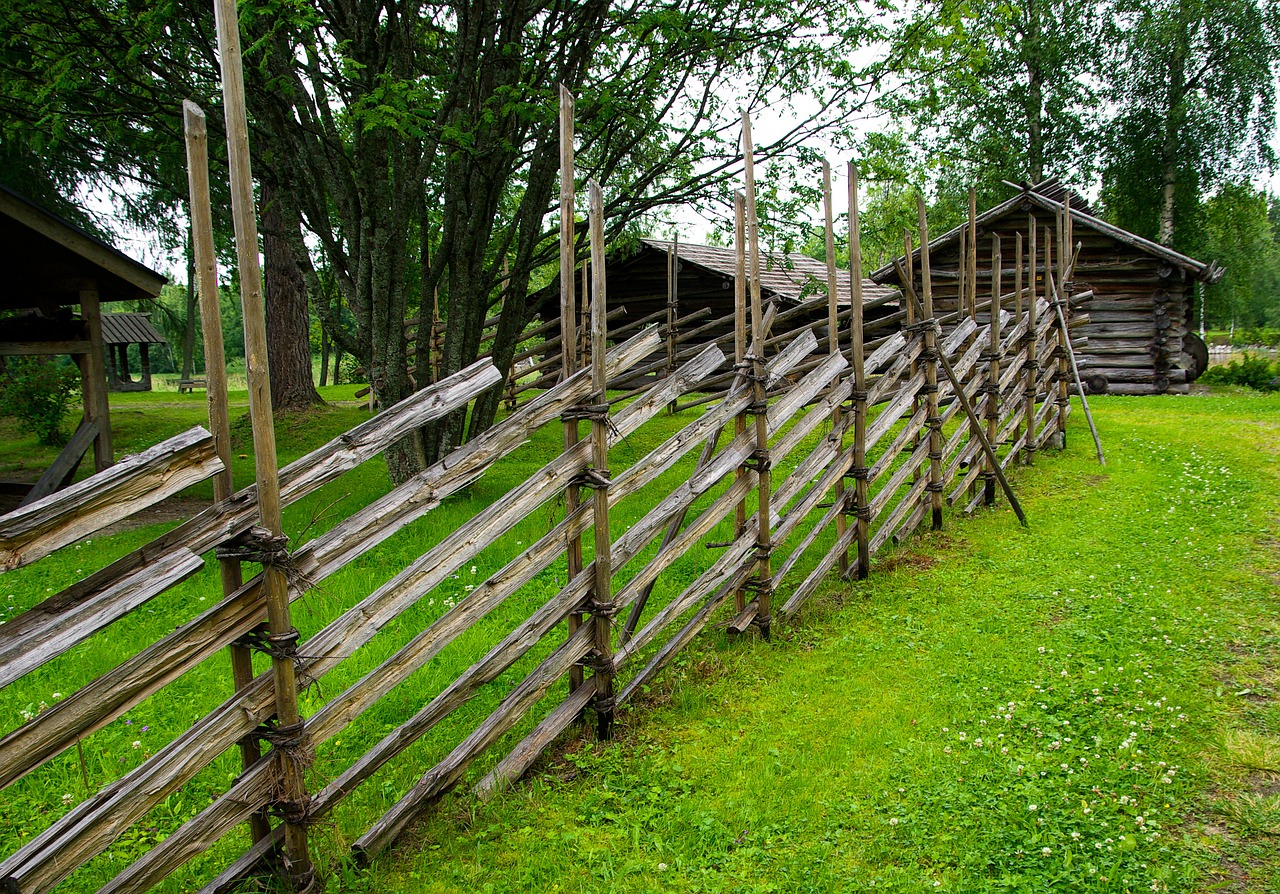 finland farm wooden fence free photo