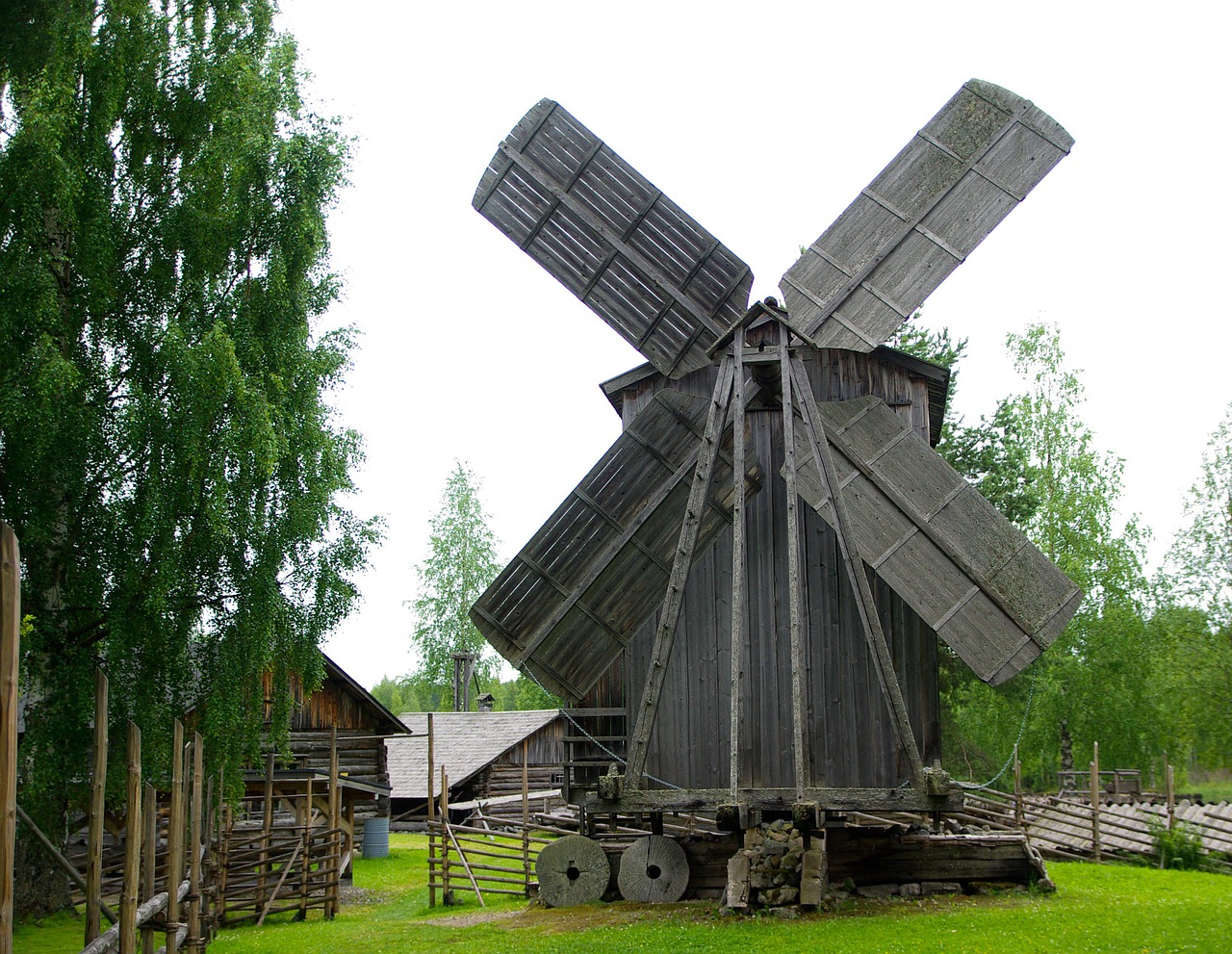 finland windmill wings free photo