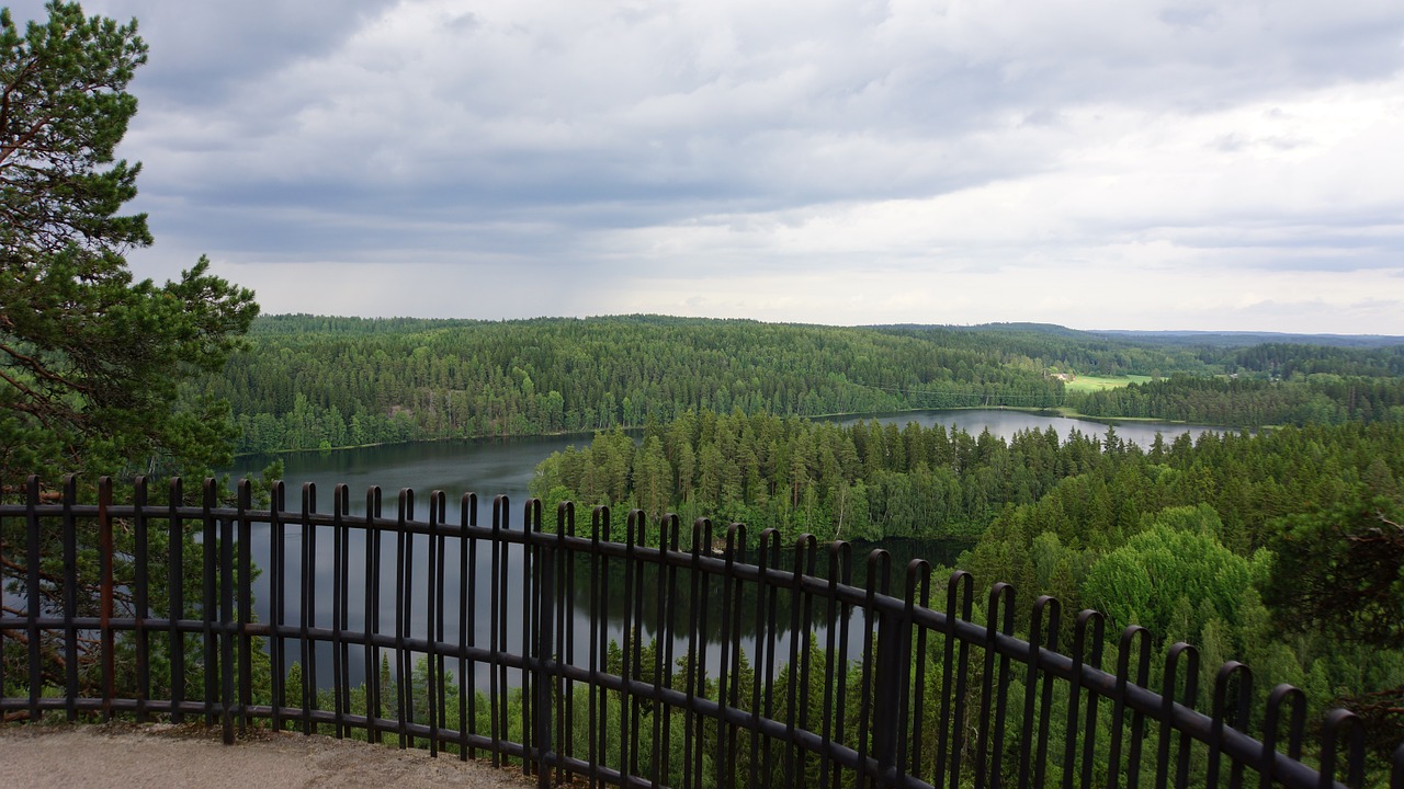finnish landscape lake free photo