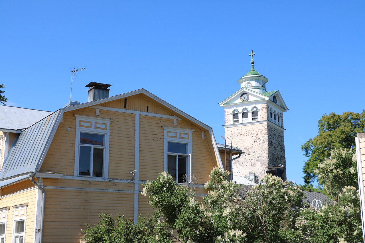 finnish  oak island  church free photo