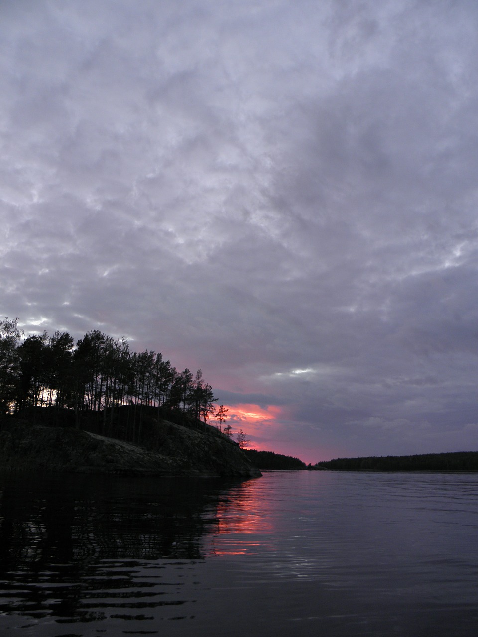 finnish saimaa sunset free photo