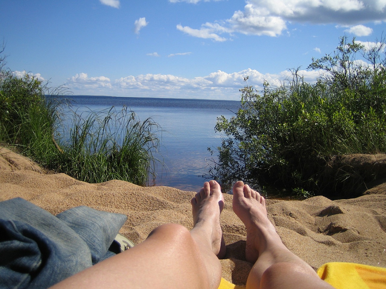 finnish man summer vacation free photo