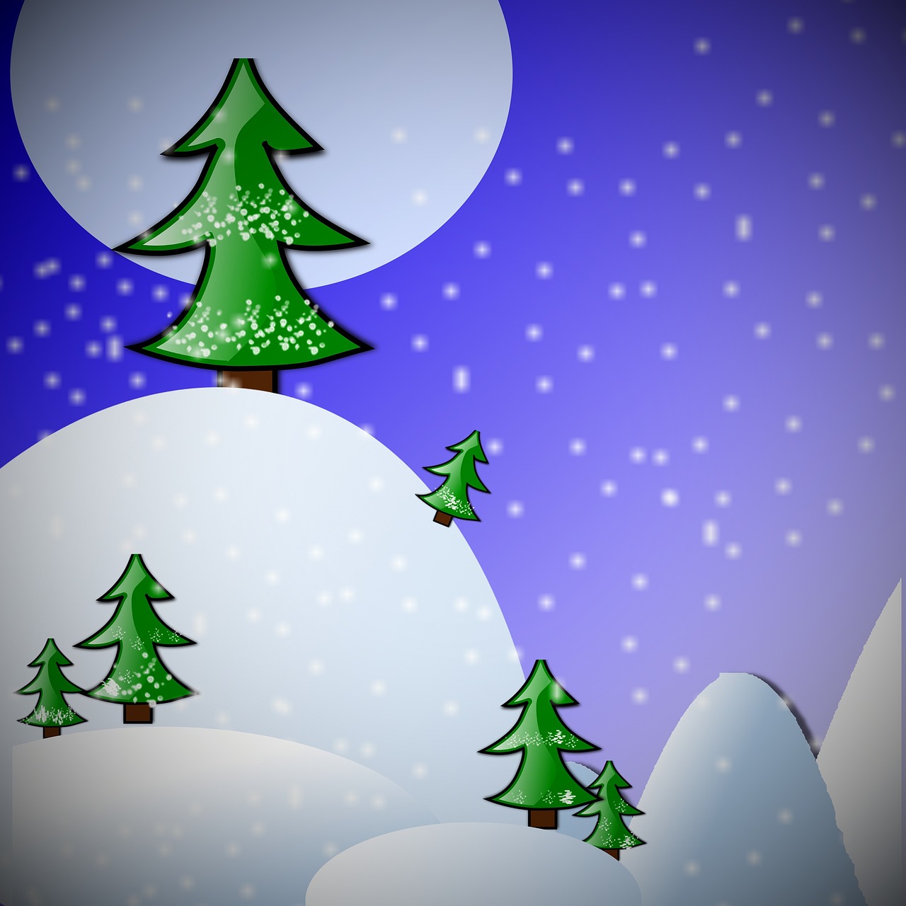 fir background greeting card free photo